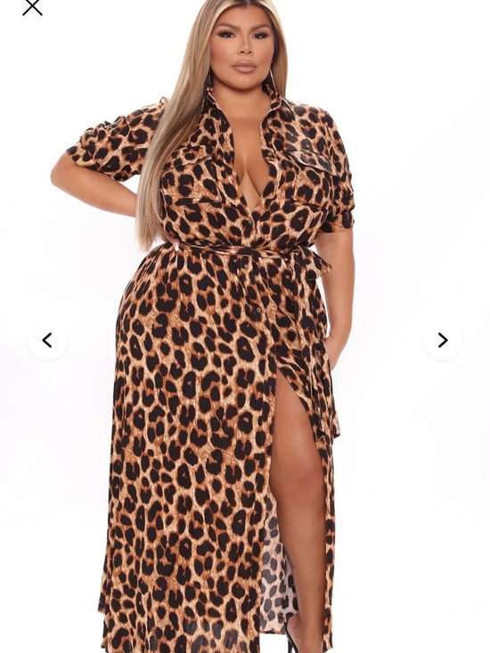 Fashion Nova Dresses & Skirts - Leopard Print button up Maxi Dress - fashion nova